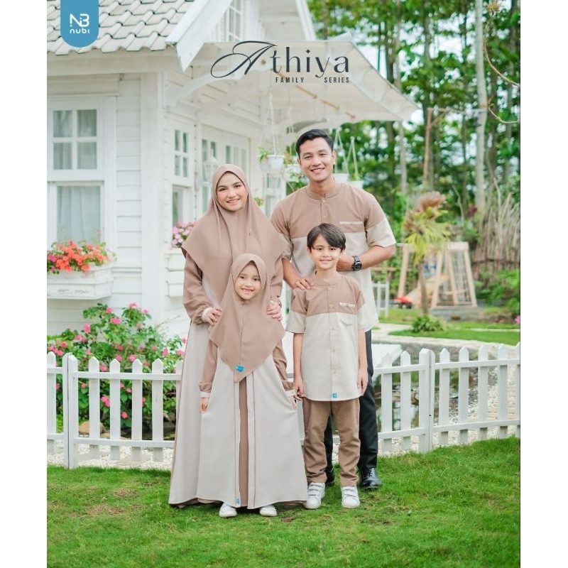 Gamis Athiya Series Nubi / Famset Sarimbit lebaran 2024