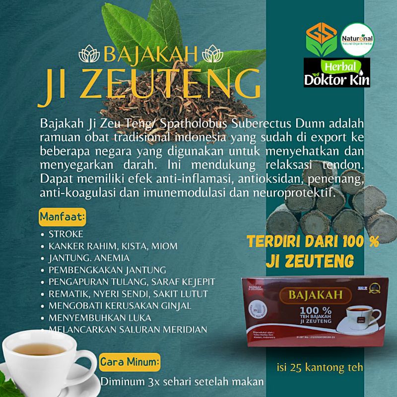 

BAJAKAH JI ZEUTENG (multi khasiat) Antioksidan, Detoksifikasi, Antikanker