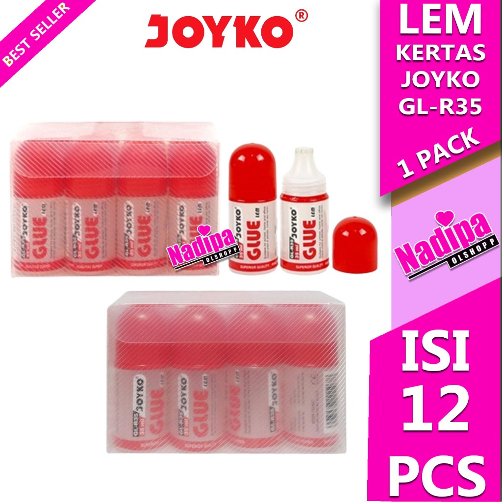 

LEM KERTAS JOYKO GLUE GL-R35 35 ML 1 PACK ISI 12 PCS nadipa olshopp