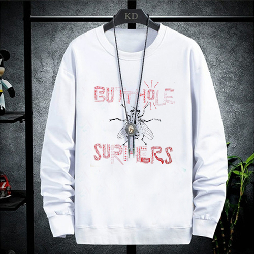 Crewneck Butthole Surfers Sweater Bahan Cotton Fleece