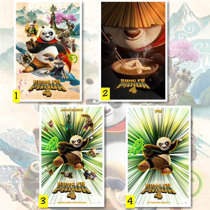 Poster film KUNGFU PANDA 4 - hiasan dinding dekorasi aestetic aesthetic film anak