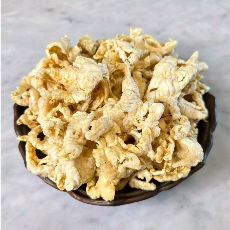 

Xpresstemilstore Keripik Ceker Tanpa Tulang Dan Usus Tanpa Tepung 50gr 100gr