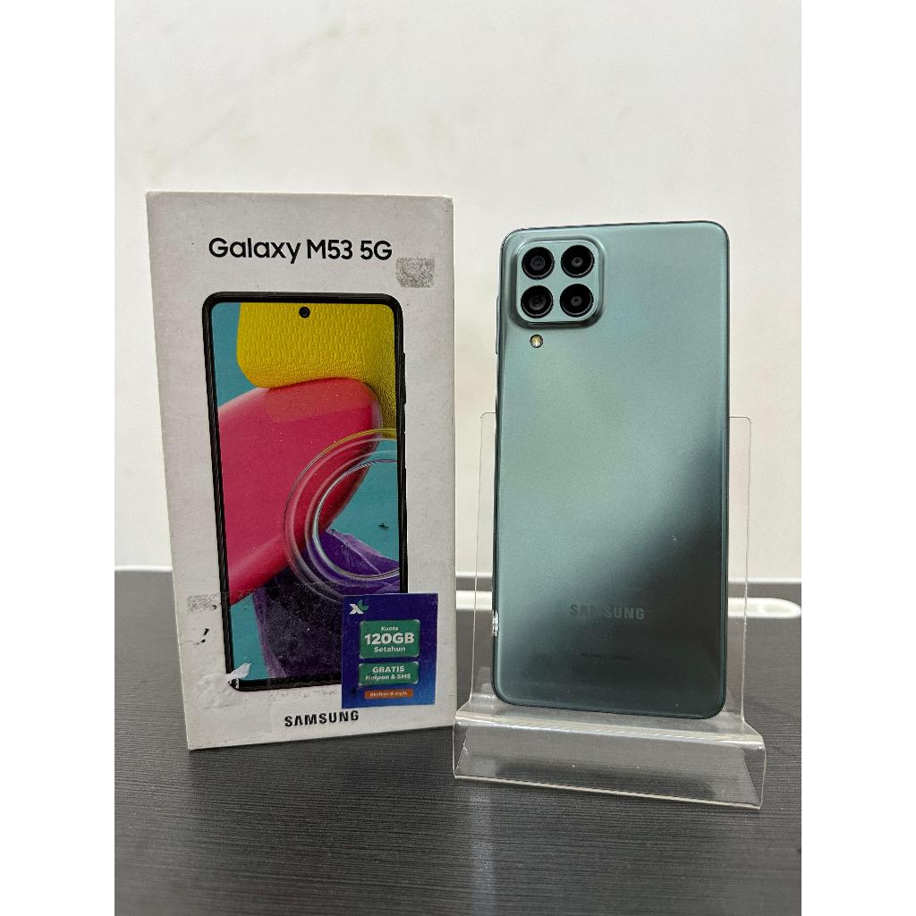 Samsung M53 5G 8/256gb Second Fullset SEIN HP BEKAS GARANSI ORI