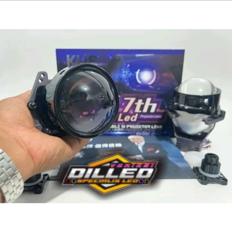 BILED KUS 7 TH BI LED PROJECTOR LENS 3 INCH BLUE LENS PROJECTOR BILED