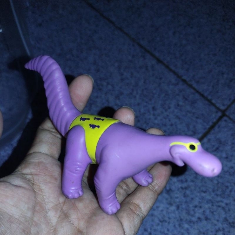 Figure Dino With Castle Dinosaur Triassic Take aparts Texas Chicken Flintstones vtg Flinstone Rare