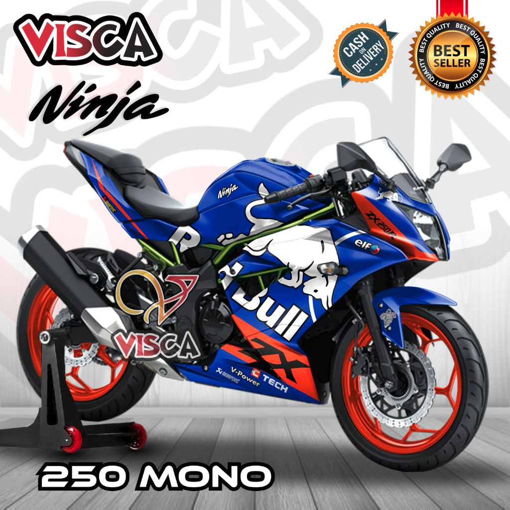 Decal Ninja 250RR Mono Full Body Stiker Ninja 250SL Striping Ninja 250 Sl Mono Dekal Ninja 250 Mono 