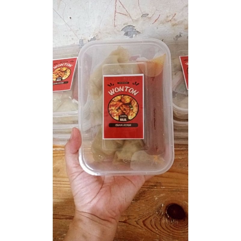 

wonton isi ayam spesial / wonton premium homemade