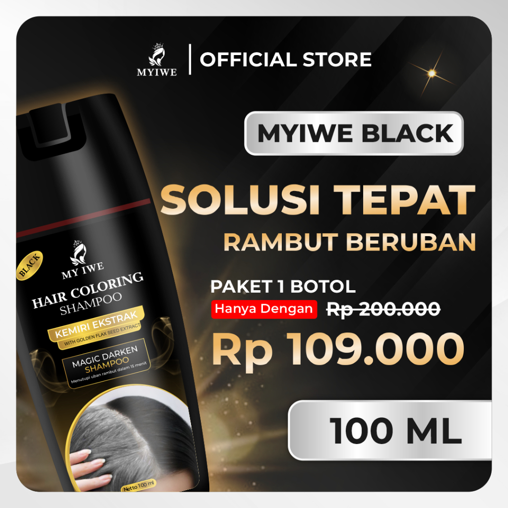 My Iwe Penghitam Rambut Berubah Semir Rambut Putih Original