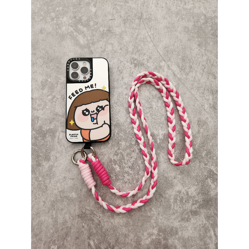 [Tipe Kepang] Tali Strap SlingCase Kepang Tali Kalung Lanyard Gantungan Hp Samsung Iphone Oppo Vivo 