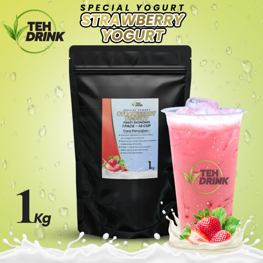 

Tehdrink strawberry yogurt 1kg
