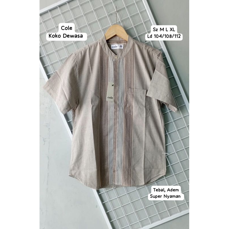 Baju Koko Lengan Pendek Dewasa Original Brand Cole