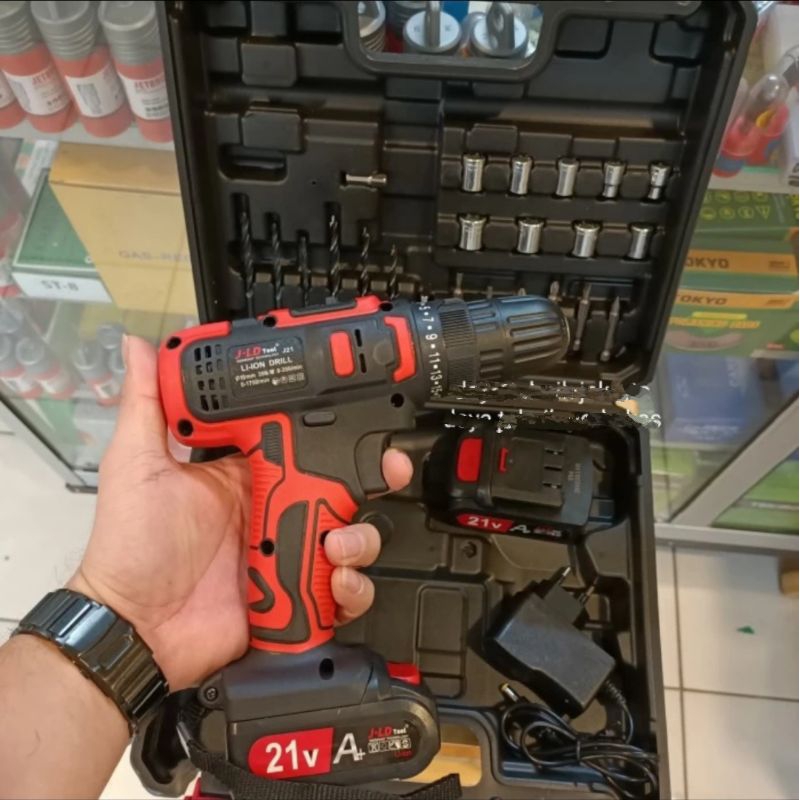 Jld 21v -bor baterai 21v jld-drill cordless 2 bateray