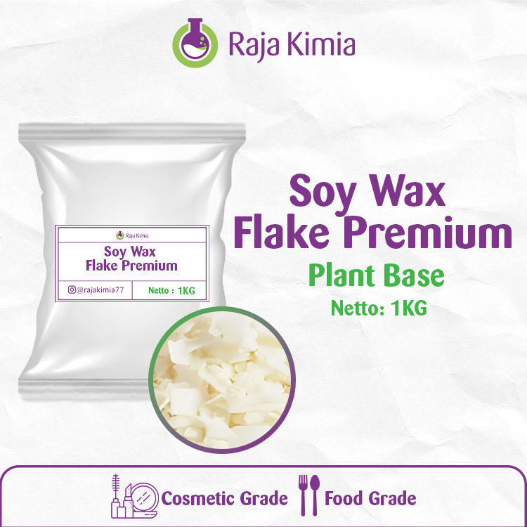 SOY WAX FLAKE PREMIUM / WAX KEDELAI / BAHAN LILIN - 1 KG