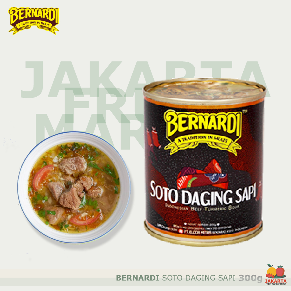 

BERNARDI SOTO DAGING SAPI Makanan Kaleng Instat Siap Saji