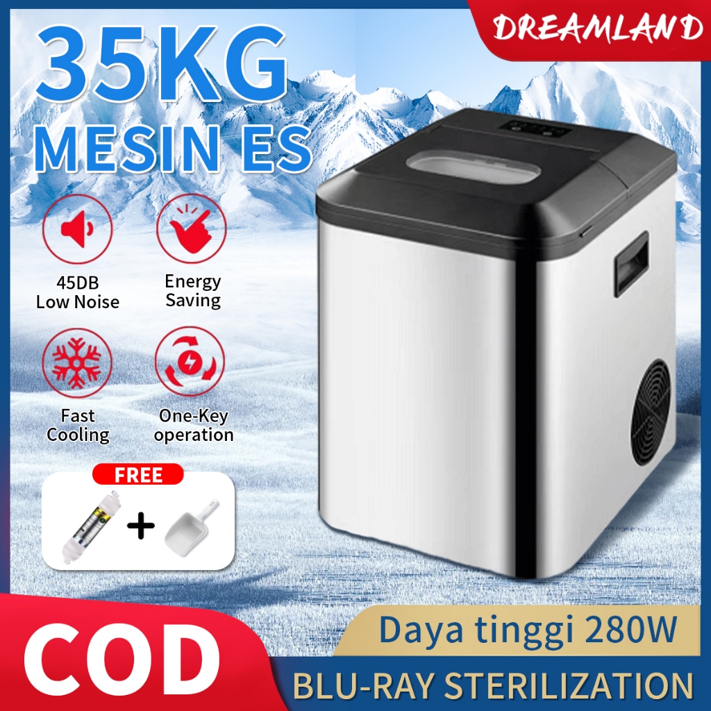 Mesin Pembuat Es Batu 35KG/24 Hari Ukuran Es Besar