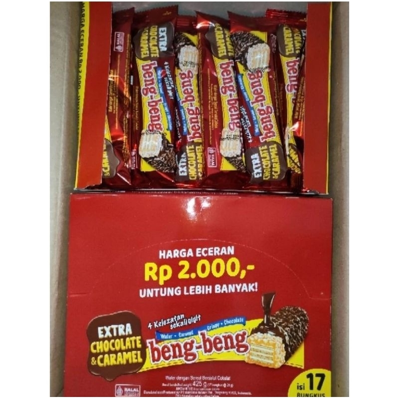 

Bengbeng Coklat Caramel 1 box isi 17