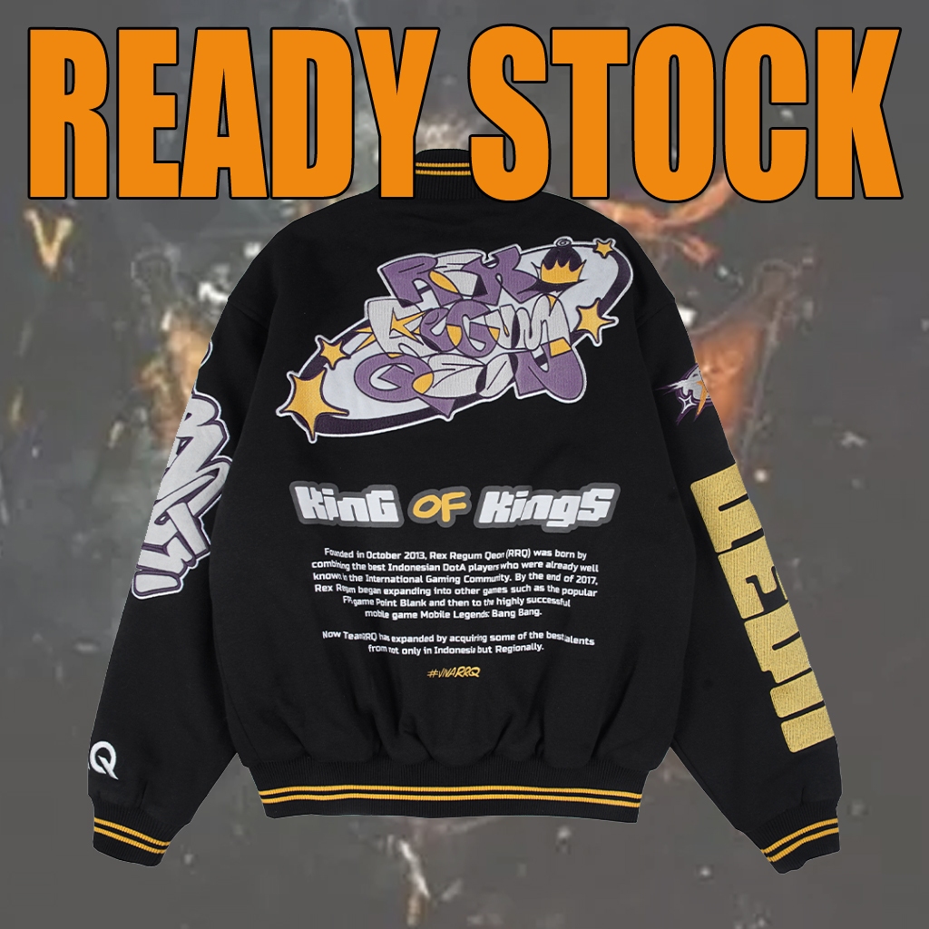 SALE JAKET VARSITY RRQ "THE LEGACY" TERBARU TAHUN 2024 JUMBO