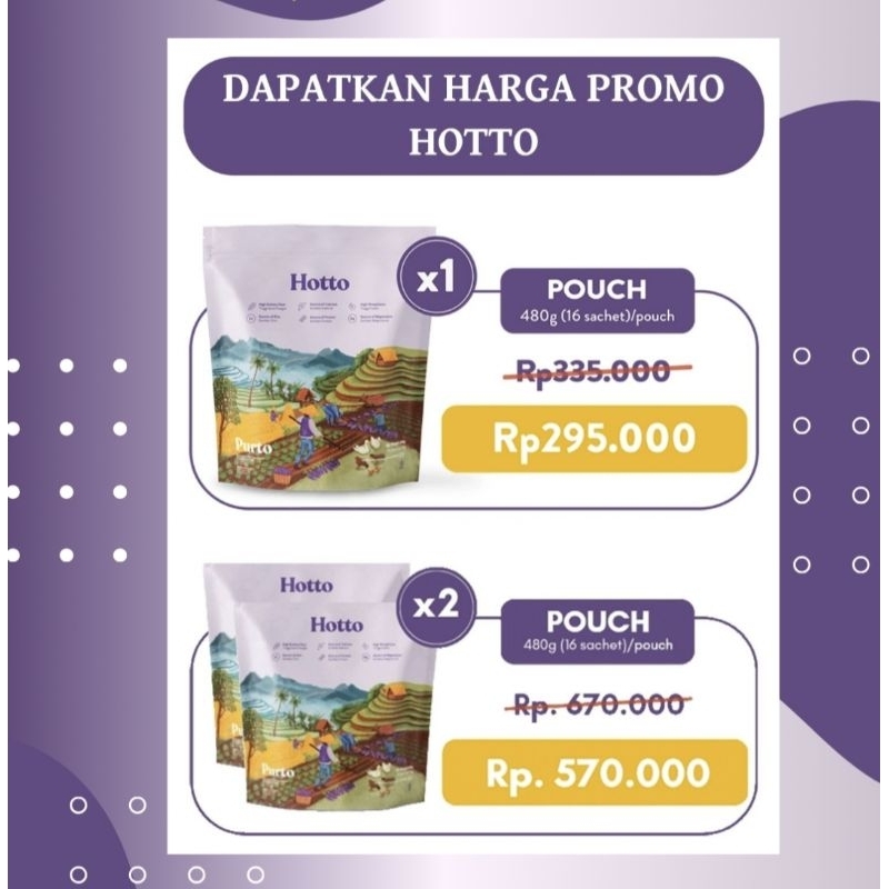 

Hotto Purto Multigrain with Purple Potato 1 Pouch - 16 sachet