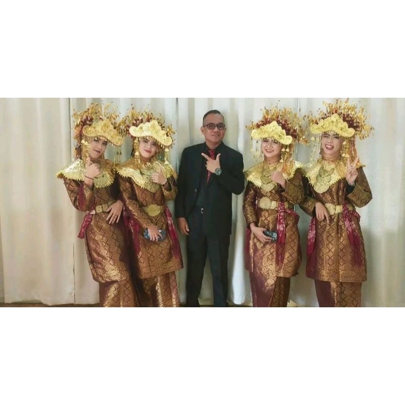 baju penari songket dewasa khas Palembang