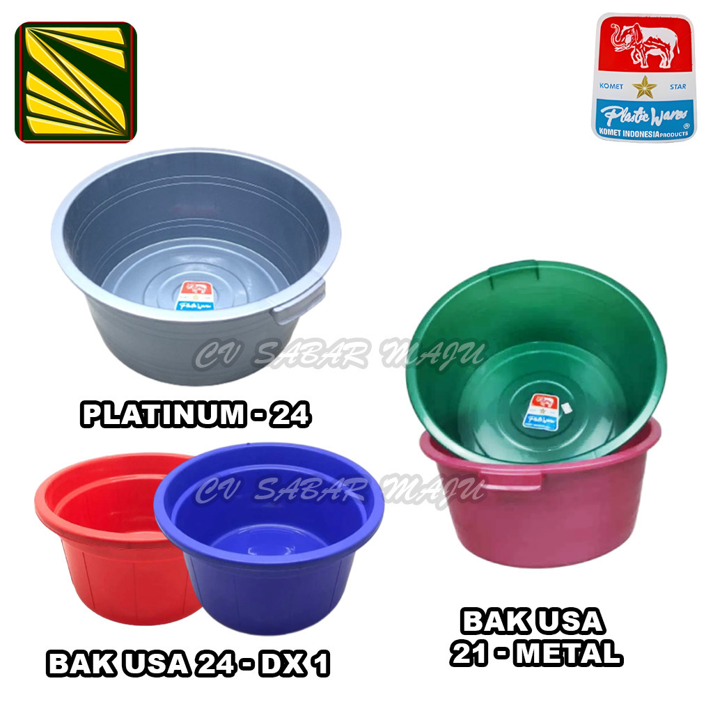 Komet Star Bak Bulat Mandi, Bak Bulat Cuci Baju, Bak Plastik Serbaguna