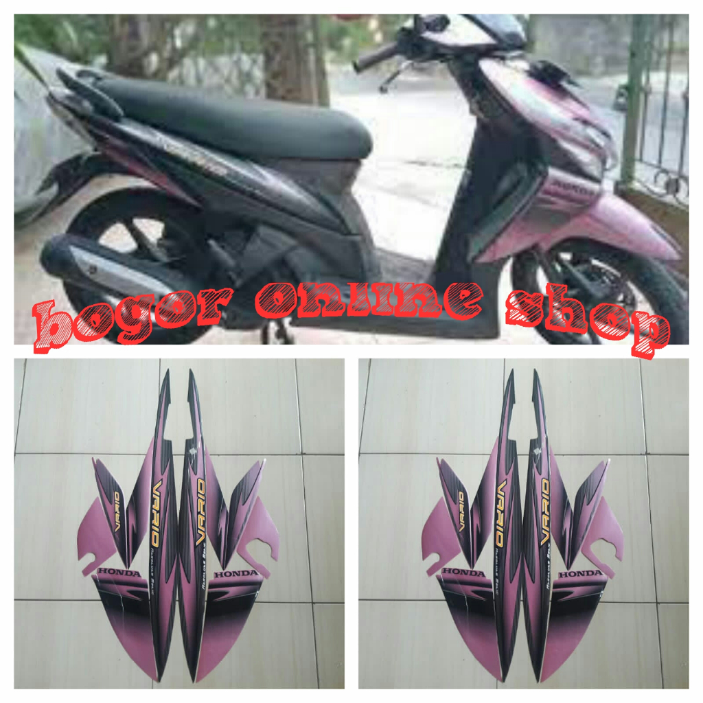 stiker striping motor vario cw 110 2006 pink