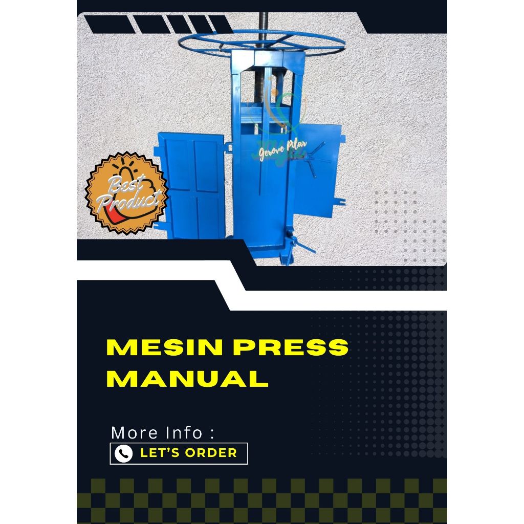 Mesin Pres Kardus Manual / Mesin Press Kaleng / Mesin Press Plastik
