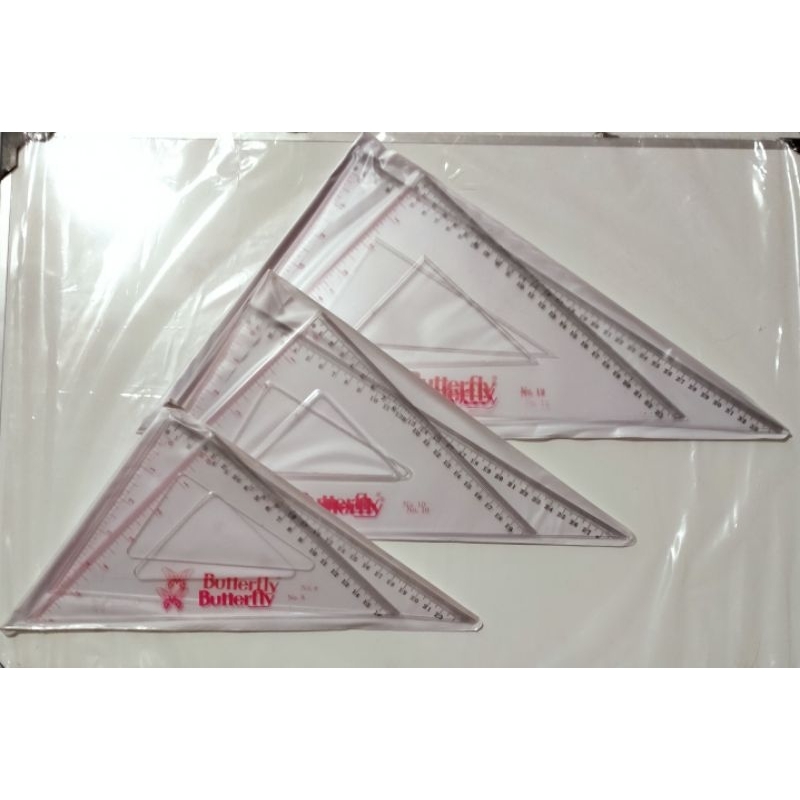 

Penggaris Segitiga Butterfly No. 8-12 / Triangle Ruler