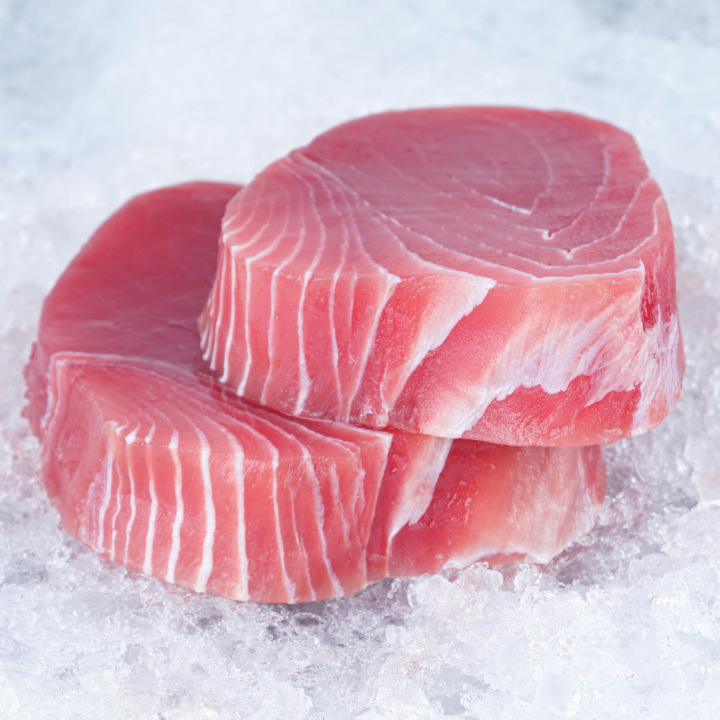 

Blue Fin Tuna Steak Sashimi Grade Juicy MPASI Tebal Anti Alergi Siap Olah