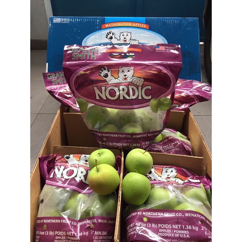 Apel Hijau Granny Smith Nordic USA 1 Dus (12 Pack) Fresh Import