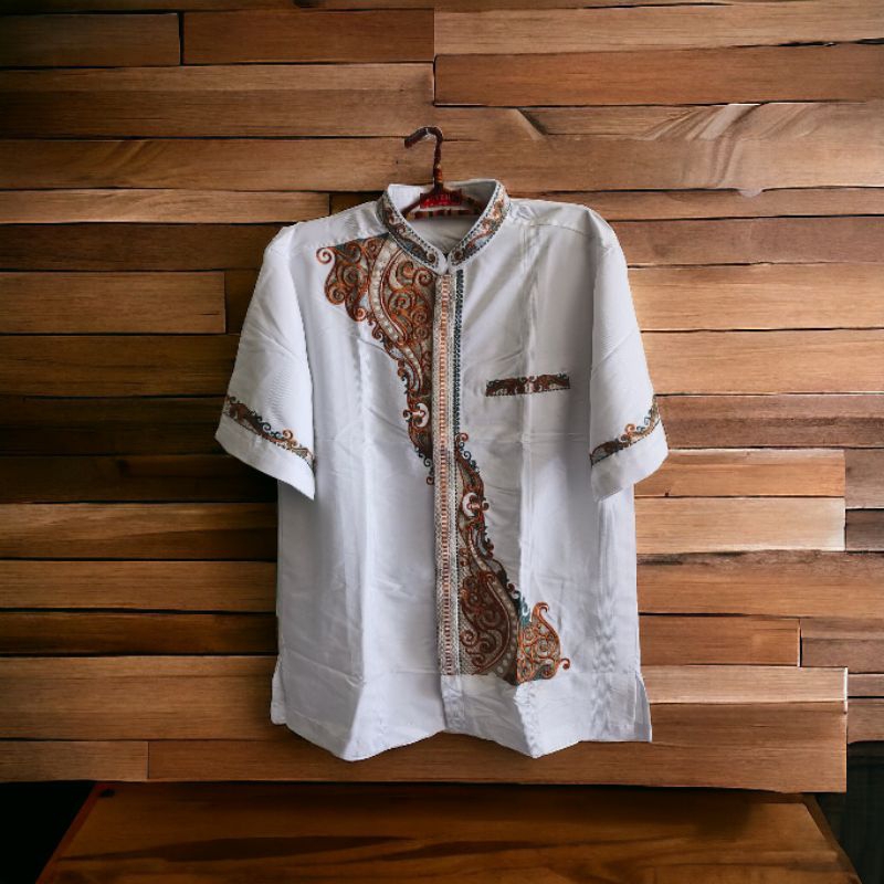 Baju Koko Takwa Taqwa Lebaran Busana Muslim Benhill Benhil Lengan Pendek