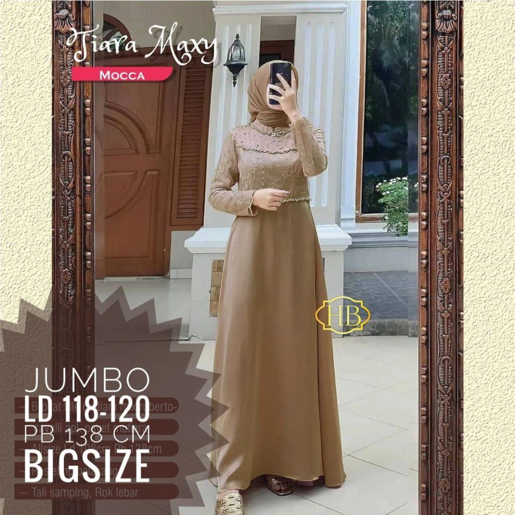 Fairyrozi Long Dress Gamis Tiara Maxi Jumbo Bahan Premium