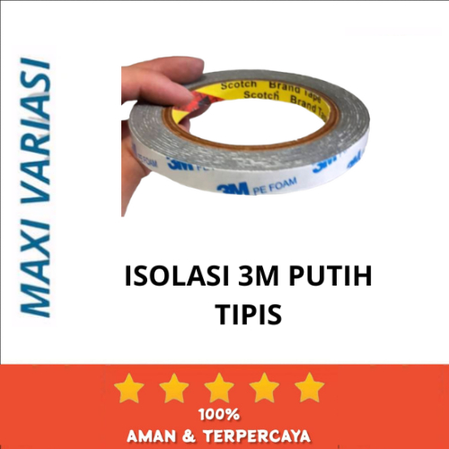 ISOLASI DOUBLE TAPE PUTIH KECIL 3M