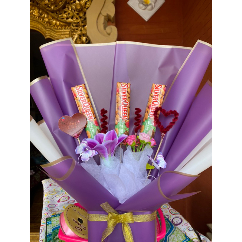 

buket coklat silverqueen