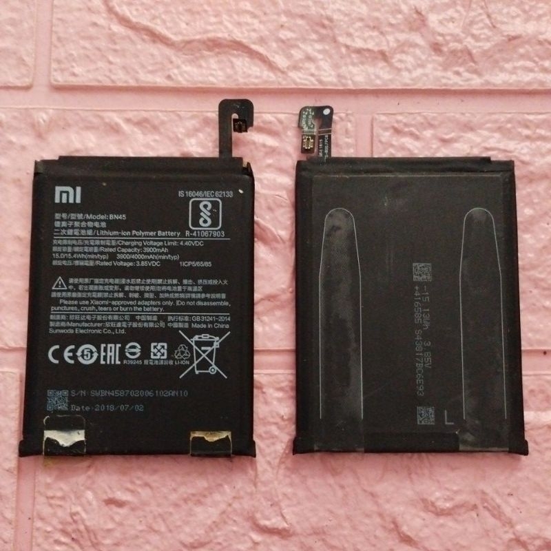 BATERAI BATRE BATTERAI XIAOMI REDMI NOTE 5 NOTE 5 PRO BN45 ORIGINAL COPOTAN ASLI