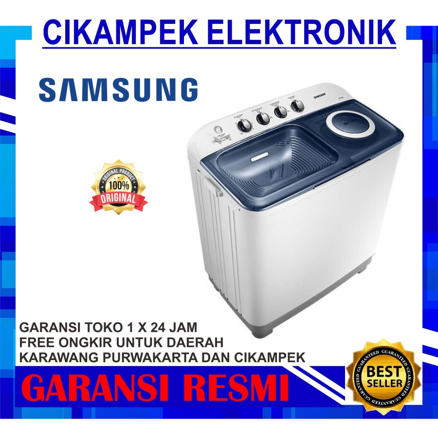 Mesin Cuci Samsung 12Kg WT-12J4200MB 2 Tabung 12 Kg WT12J4200MB