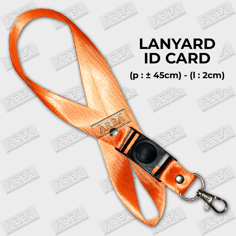 

Lanyard Orange ID Card/Tali Gantungan Kartu Identitas Polos