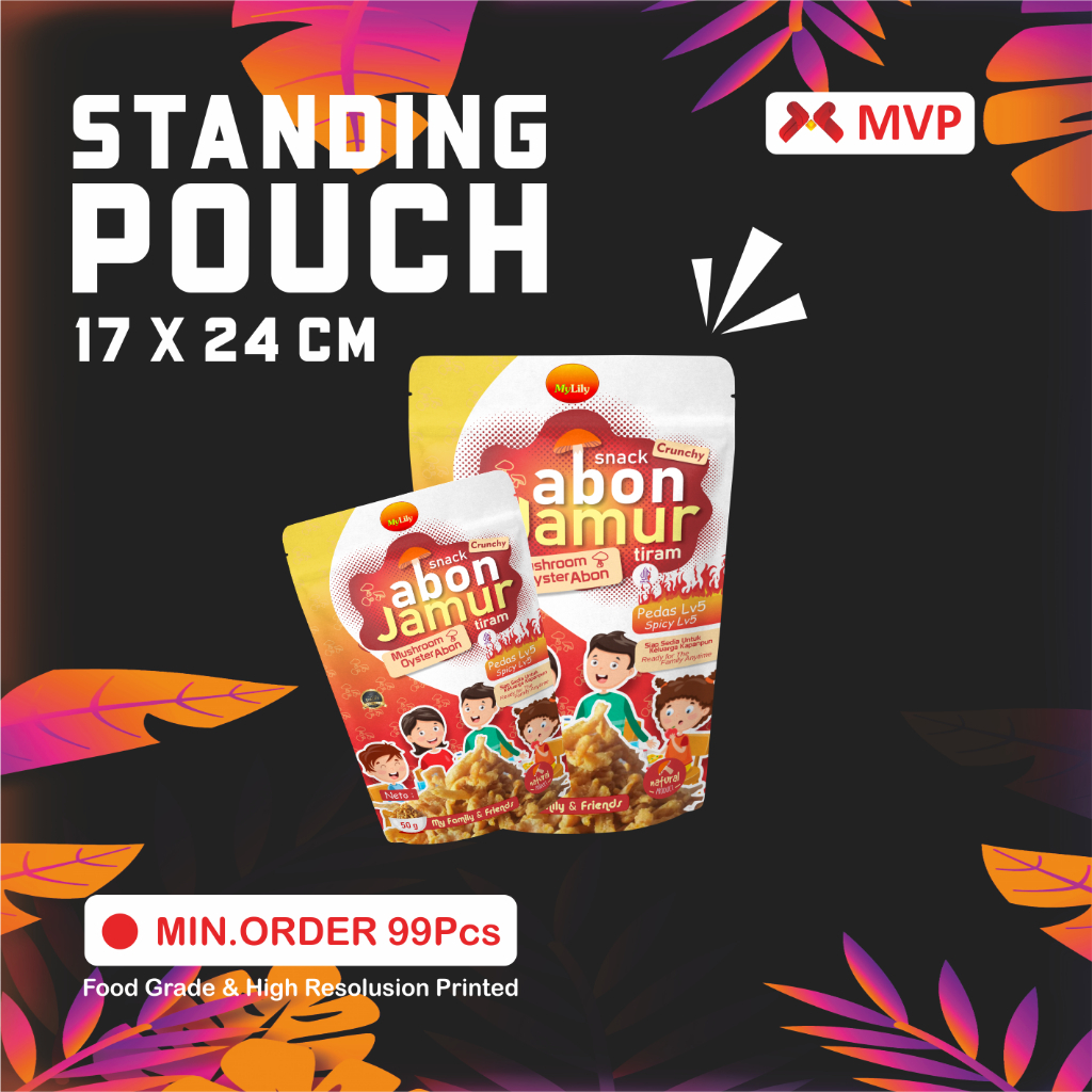 

KEMASAN MAKANAN STANDING POUCH - 17x24cm