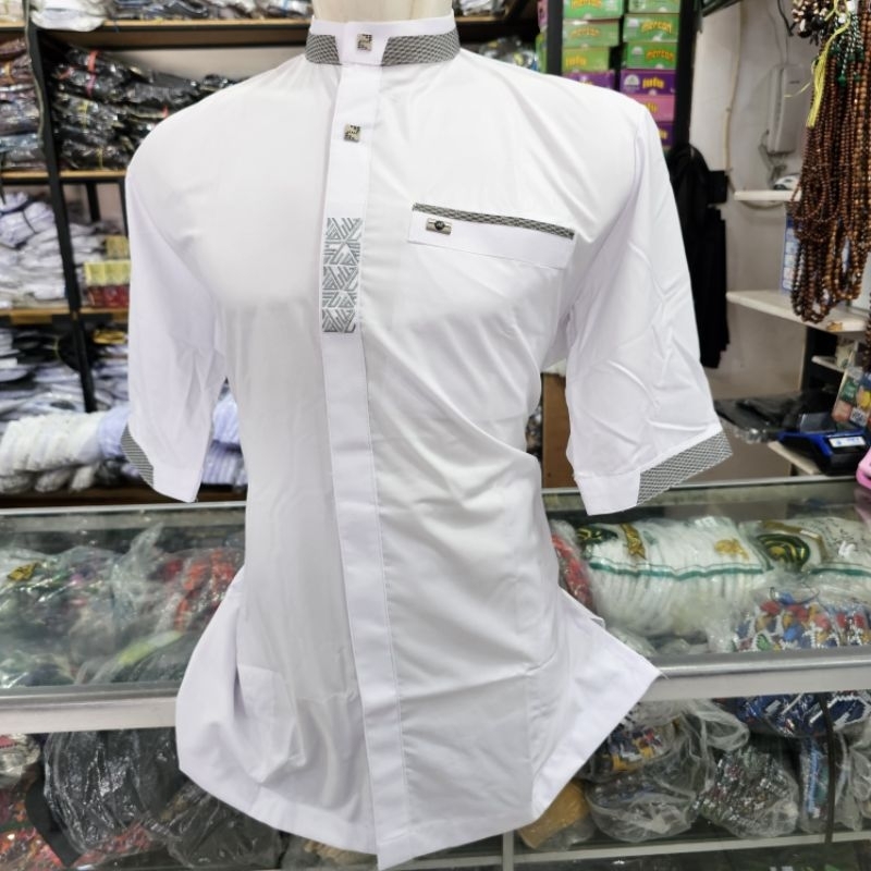 KOKO ALRAZ LENGAN PENDEK ALRAZ ISMAN WHITE KOKO MODERN