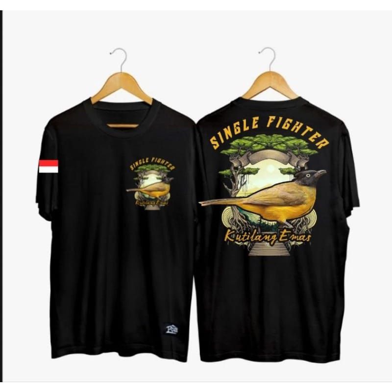 KAOS KUTILANG EMAS SINGLE FIGHTER - TSHIRT BURUNG