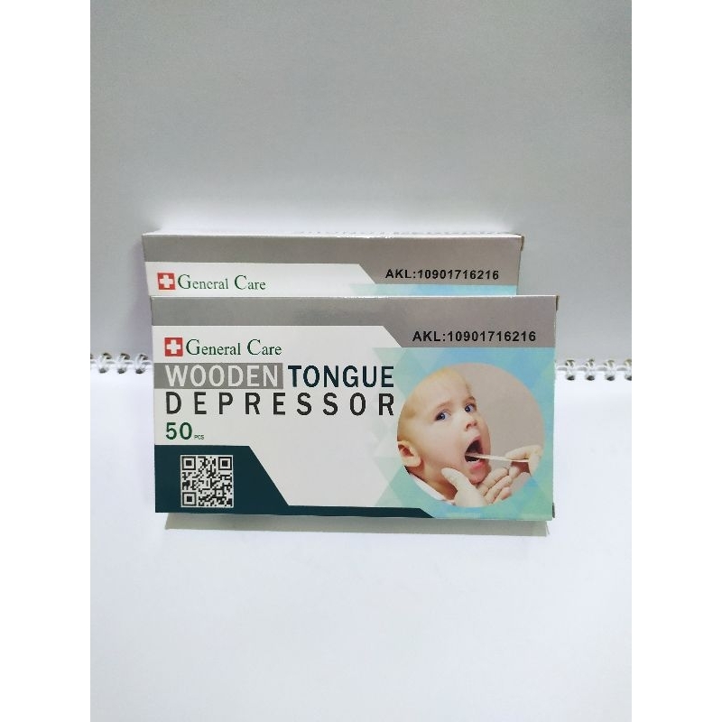 Tongue spatel kayu/ tong spatel wooden tongue depressor  spatel kayu