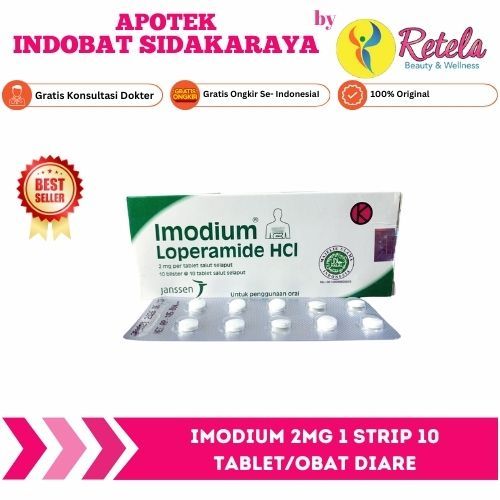 IMODIUM 2MG 1 STRIP 10 TABLET/OBAT DIARE