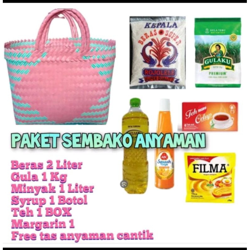 

Paket Sembako Munggahan Free Tas Anyaman