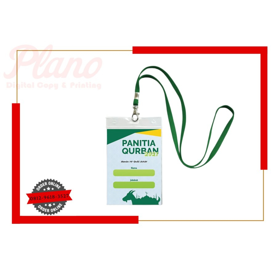 

CETAK NAME TAG PANITIA PESERTA B1 B2 B3 B4 PLASTIK PLUS TALI
