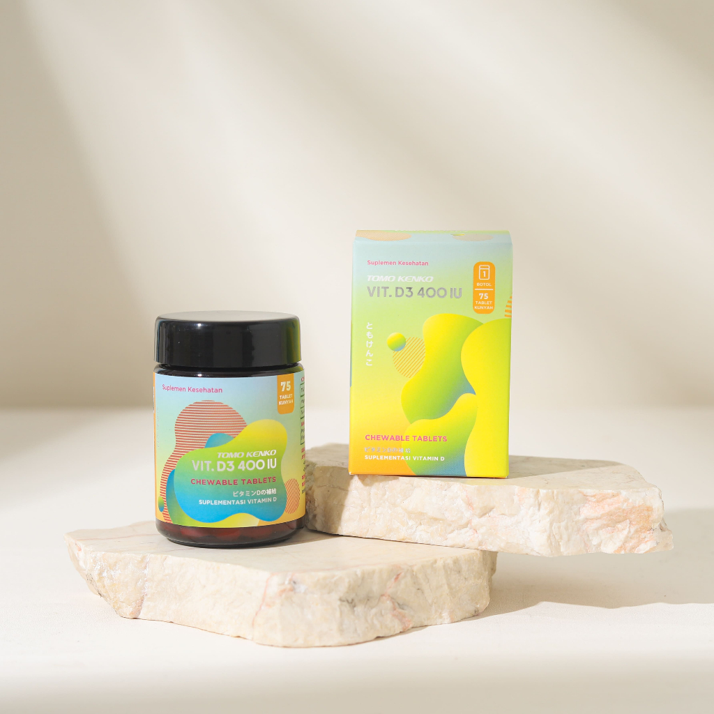 Tomo Kenko Vitamin D3 400 IU Chewable (kunyah) High Quality