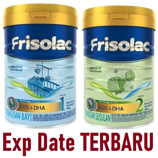 MALAYSIA 900gr Susu Formula FRISOLAC Bayi Baby Step 1 Step 2 0-6 Bulan 6-12 Bulan