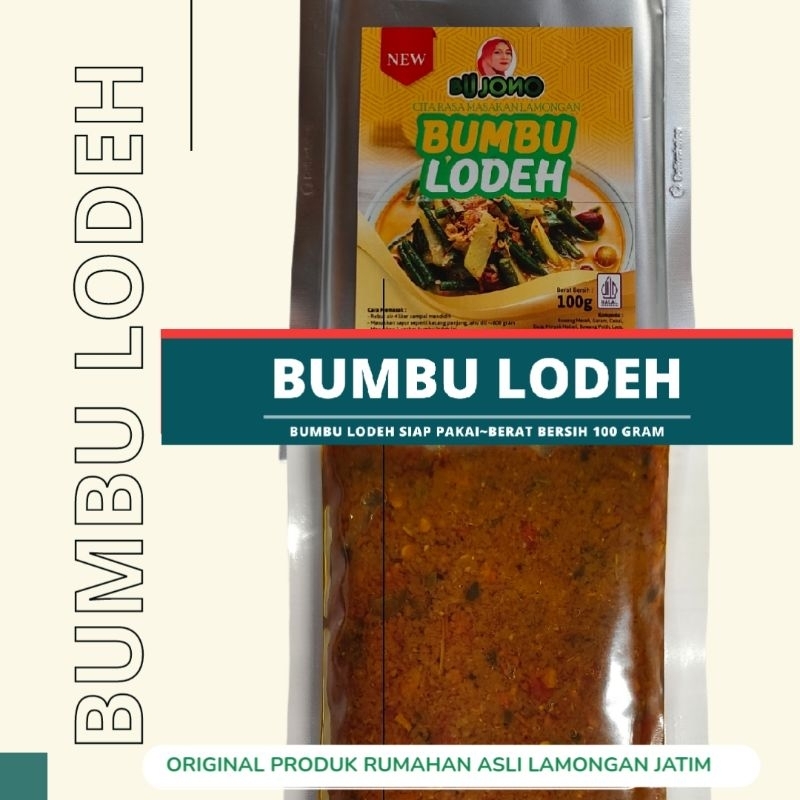 

Bumbu lodeh Bu Jono 100 gram bumbu lodeh siap pakai