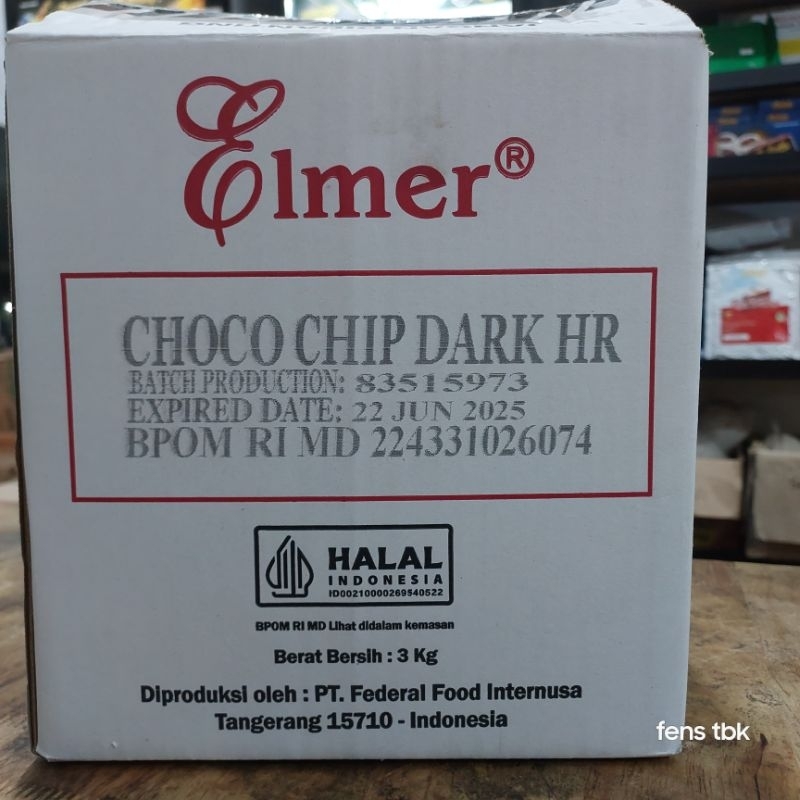 

ELMER CHOCO CHIP DARK 3KG