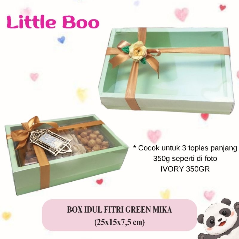 Box Tutup Mika Idul Fitri / Kotak Hampers Kue Kering Lebaran / Kotak hampers Mika Idul Fitri