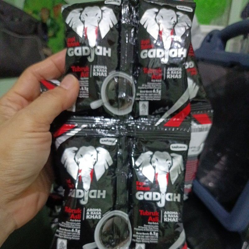 

Kopi Tubruk Gadjah 6gr*2 twin pack 1 karton isi 10 renceng