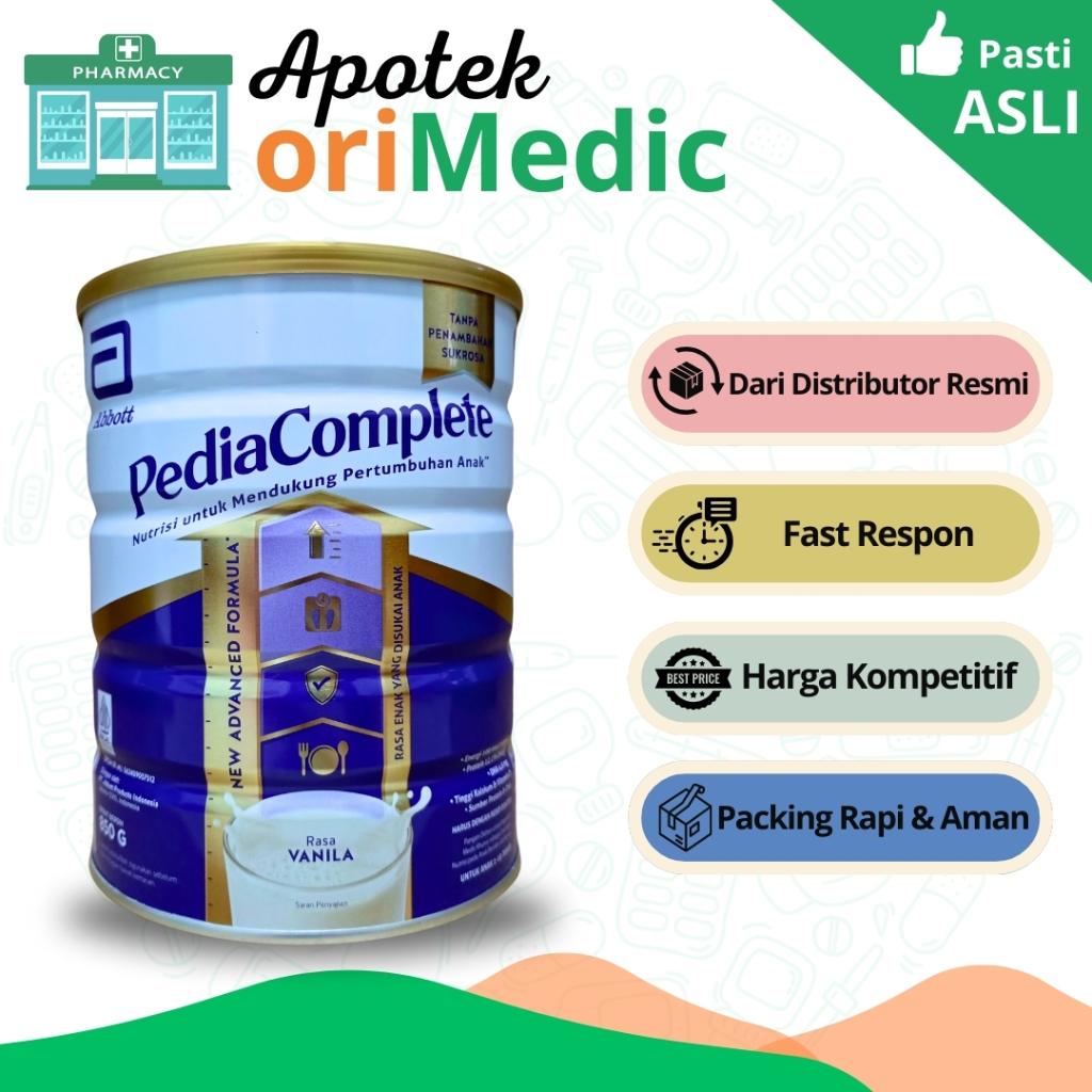 

PediaComplete Vanila 850 g Susu Pertumbuhan Anak ( 1 - 10 tahun )